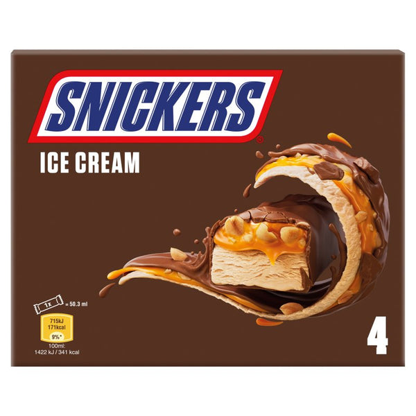 Snickers Ice Cream 4 x 45.6g (12 Pack)
