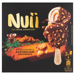 Nuii Salted Caramel & Australian Macadamia Ice Cream x 3 (8 Pack)