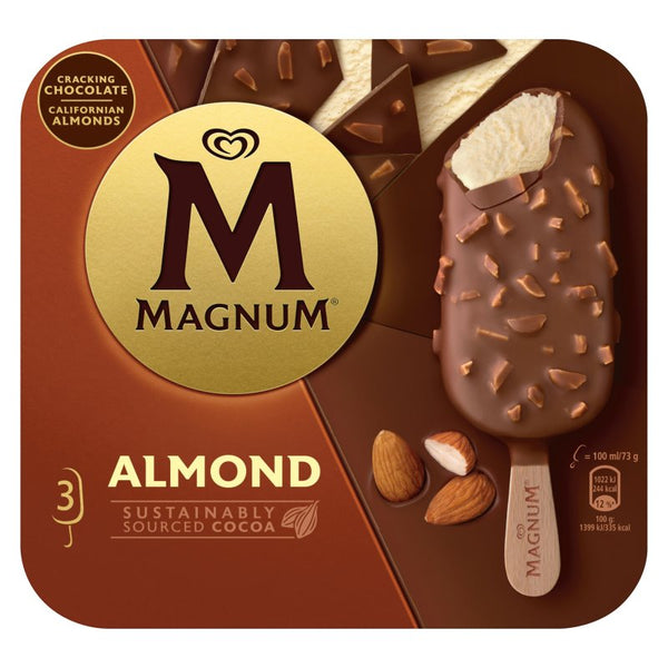 Magnum Almond Ice Cream Sticks 3x 100 ml
