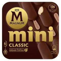 Magnum Classic 6 Mini Ice Cream Sticks (6 Pack)