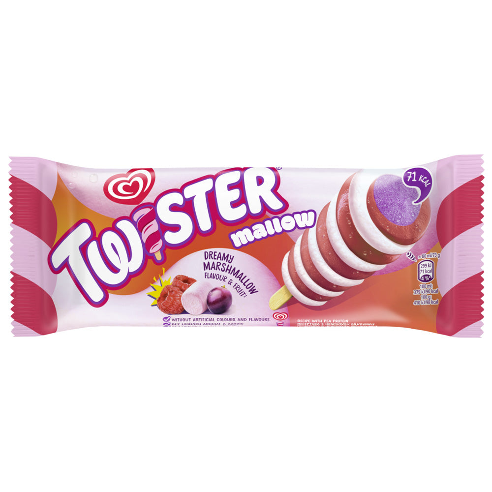 Twister Mallow Ice Cream Lolly 80ml (35 Pack)