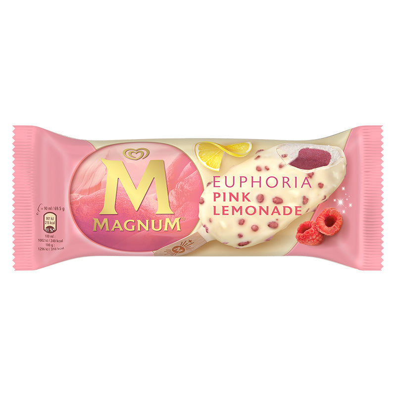 Magnum Euphoria Pink Lemonade Ice Cream Stick 90ml (20 Pack)