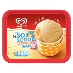 Wall's Soft Scoop Ice Cream Dessert Vanilla 1.8L
