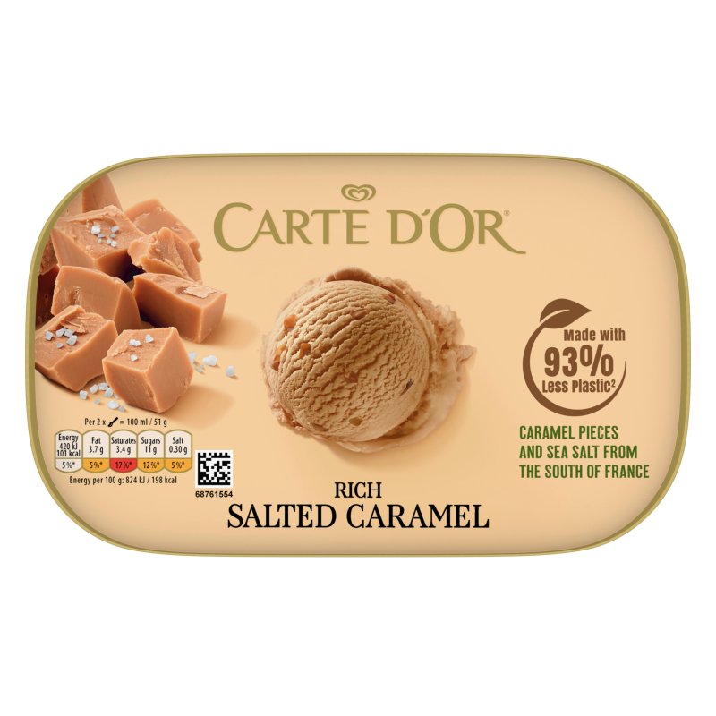 Carte D'Or Salted Caramel Ice Cream 900ml (6 Pack)