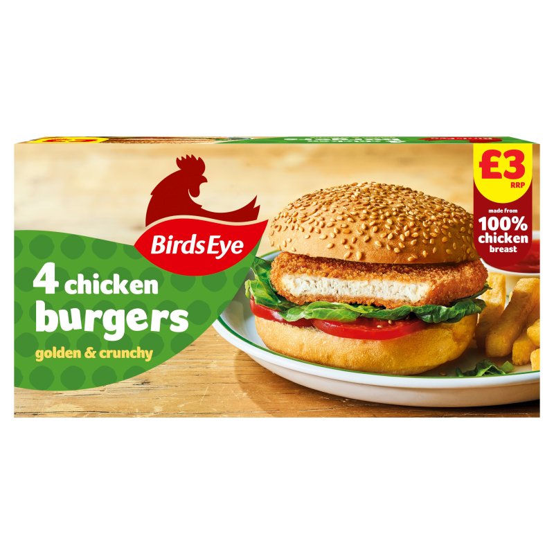 Birds Eye 4 Chicken Burgers 200g (12 Pack)