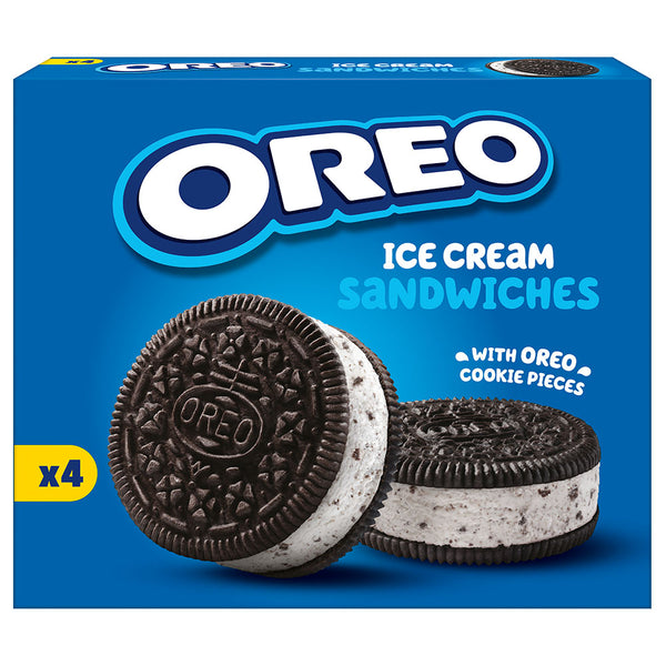 Oreo Sandwich Ice Cream 4 Pack 110ml (8 Pack)