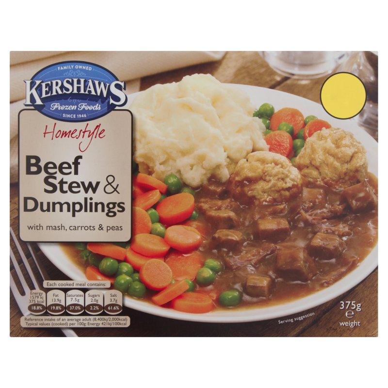 Kershaws (CASE of 6) Beef Stew & Dumplings 400g