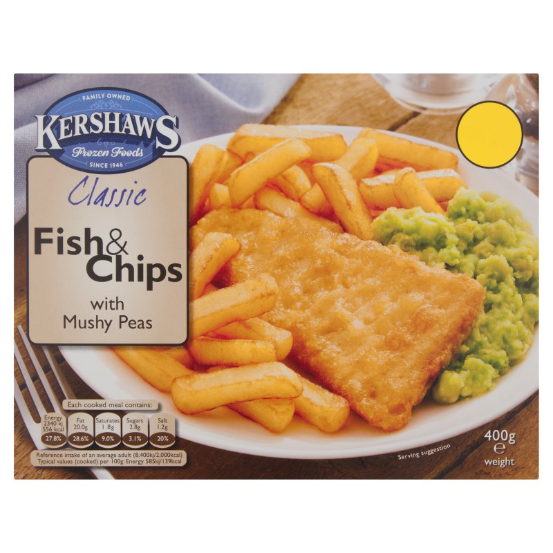 Kershaws (CASE of 6) Fish & Chips 400g