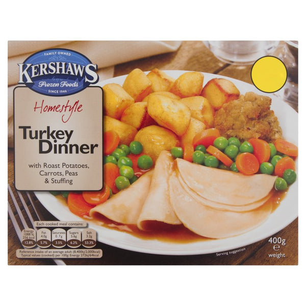 Kershaws (CASE of 6) Turkey Dinner 400g