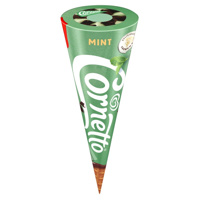 Cornetto Ice Cream Cone Mint 120ml (24 Pack)