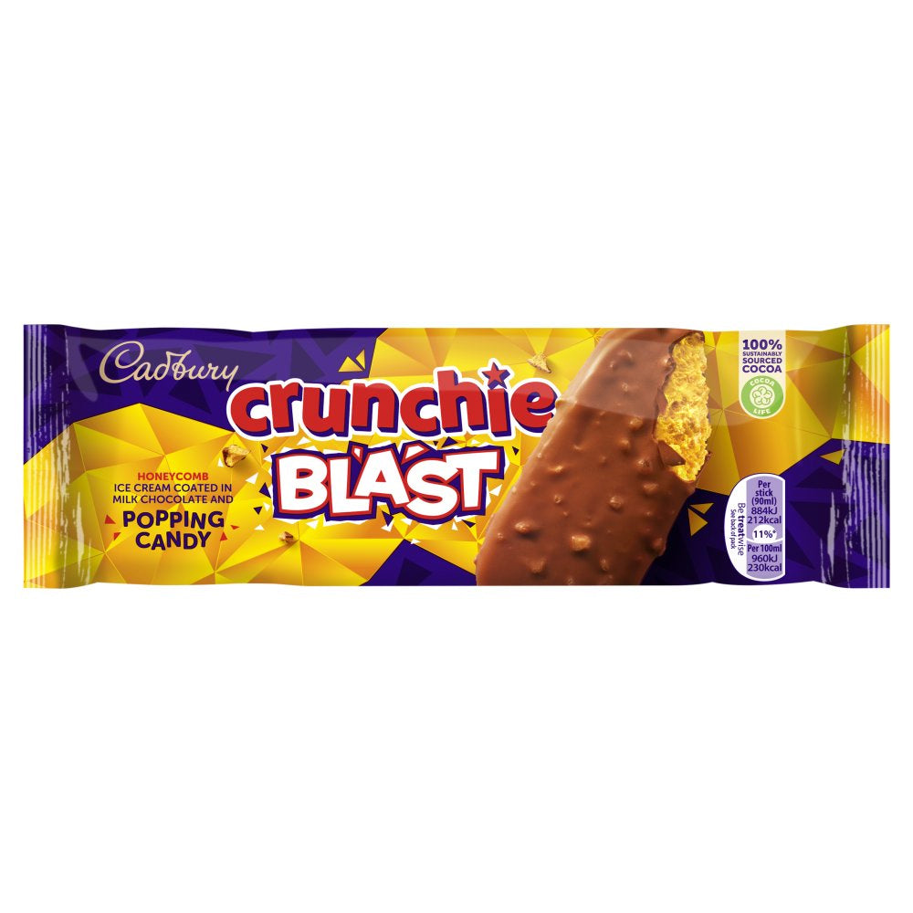 Cadbury Crunchie Blast Stick Ice Cream 90ml (20 Pack)