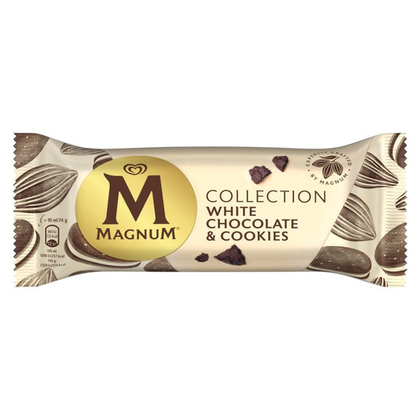 Magnum Ice Cream Stick White Chocolate & Cookies Ice Cream Stick 90ml (20 Pack)