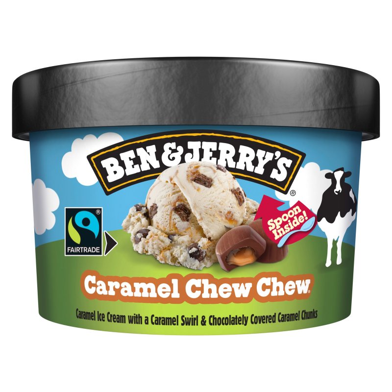 Ben & Jerry's Caramel Chew Chew Ice Cream 100ml (12 Pack)