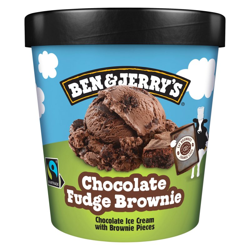 Ben & Jerry's Chocolate Fudge Brownie 465ml (8 Pack)