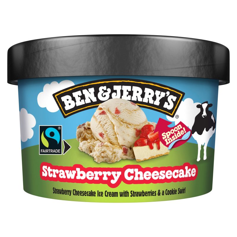 Ben & Jerry's Strawberry Cheesecake Ice Cream 100ml (12 Pack)