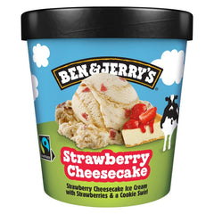 Ben & Jerry's Strawberry Cheesecake Ice Cream 465ml (8 Pack)