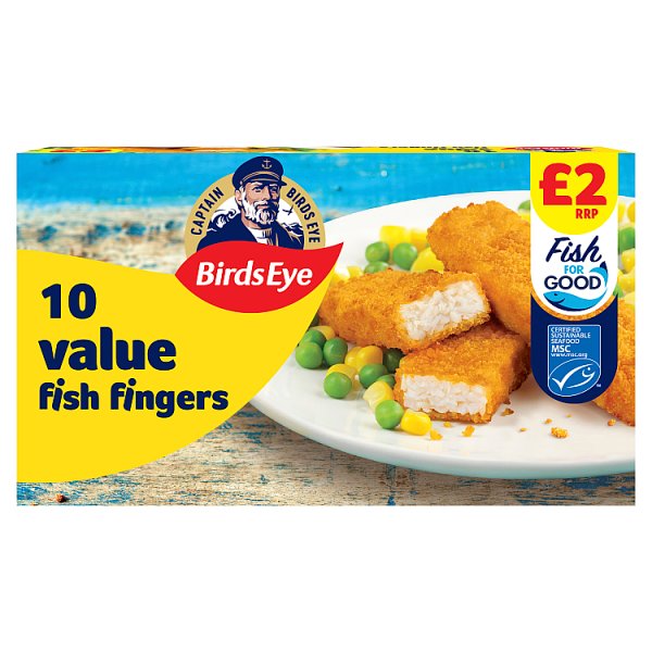 Birds Eye 10 Value Fish Fingers 250g (12 Pack)