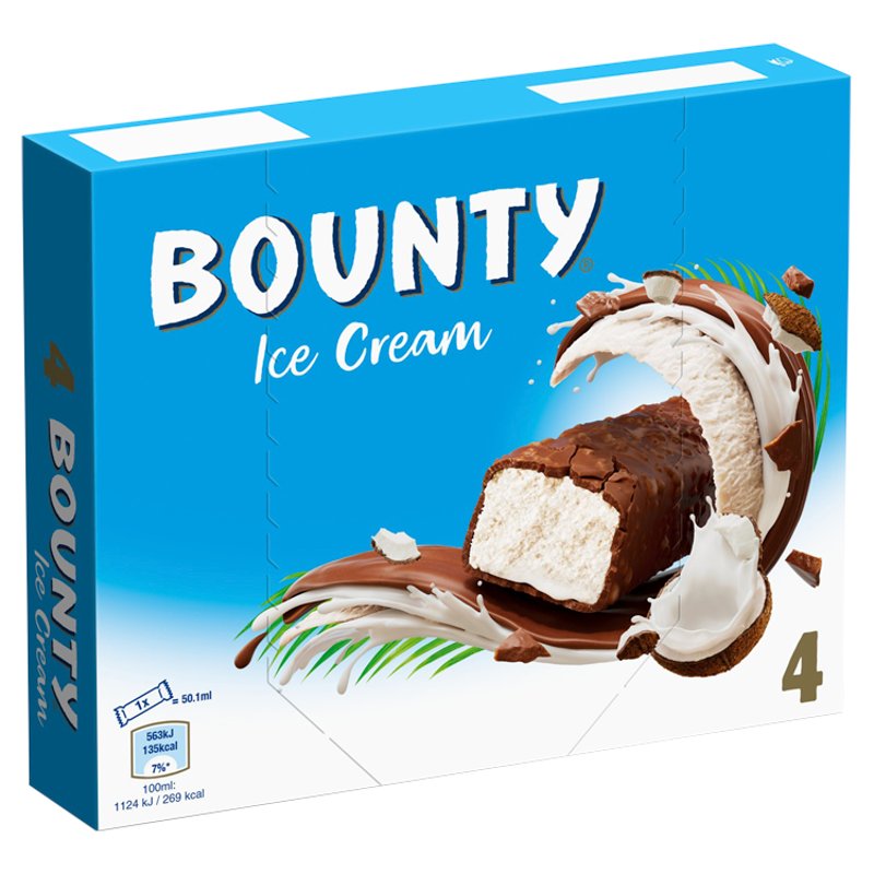 Bounty 4 Ice Cream Bar (12 Pack)