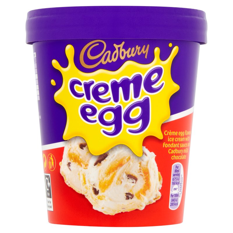 Cadbury Creme Egg Ice Cream Tub 480ml (6 Pack)
