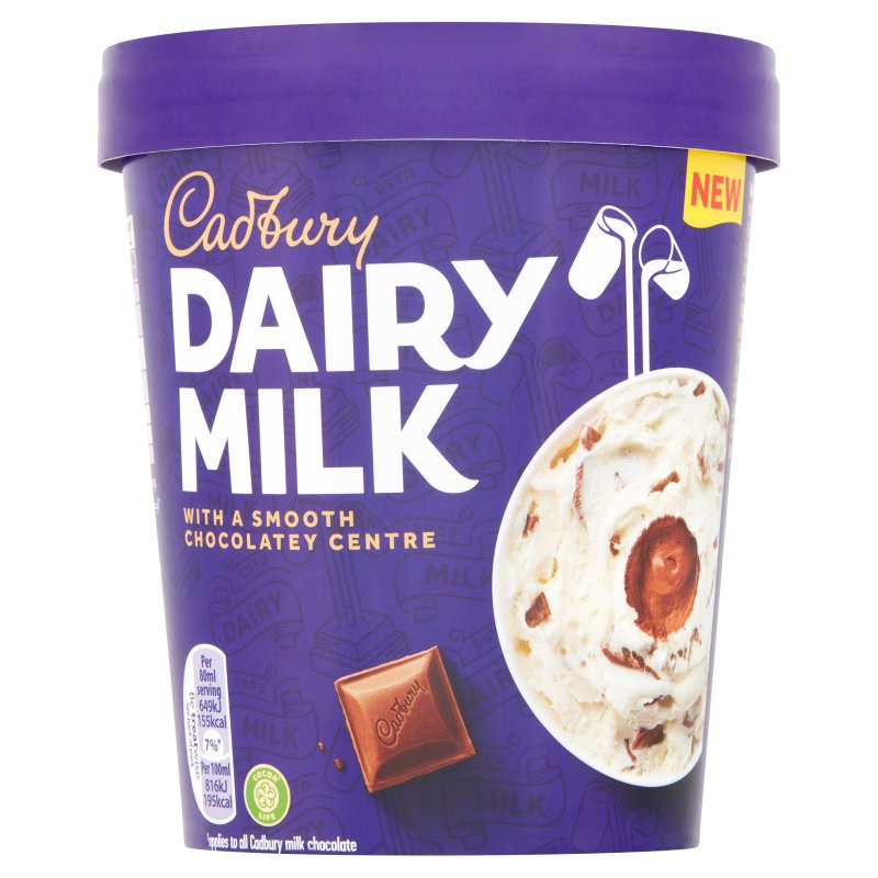 Cadbury Dairy Milk Core Tub 480ml (6 Pack)