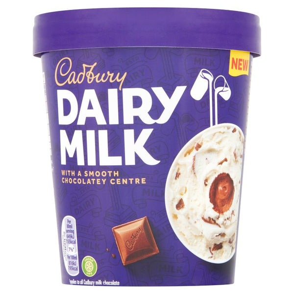 Cadbury Dairy Milk Core Tub 480ml (6 Pack)