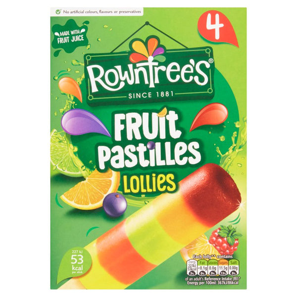 Rowntree's 4 Fruit Pastilles Lollies (8 Pack)